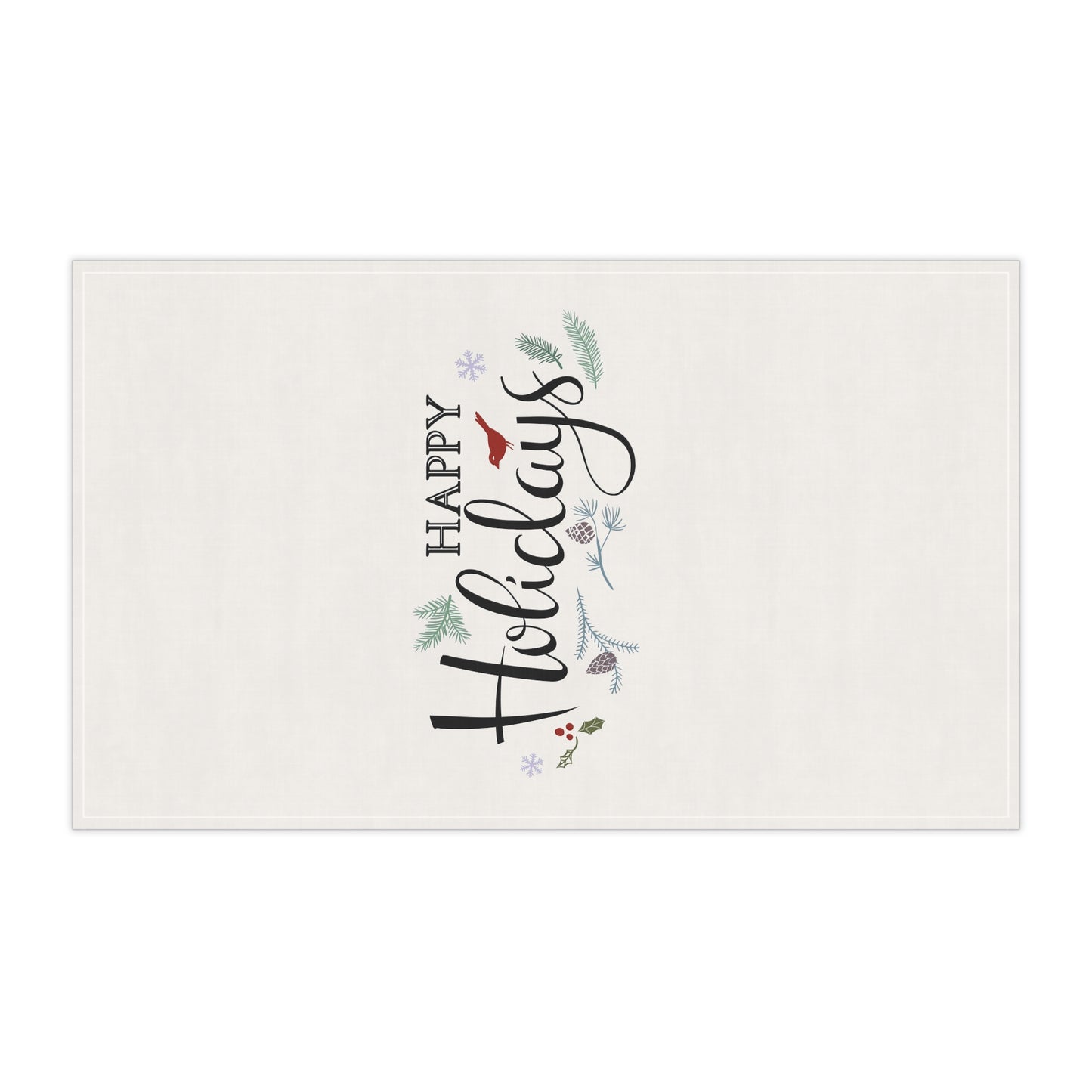 Happy Holidays Kitchen Tea Towel