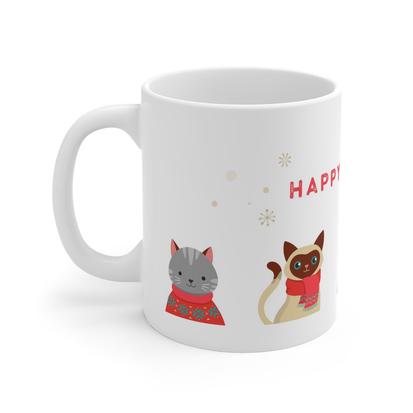 Happy Holidays Hot Beverage Mug 11oz