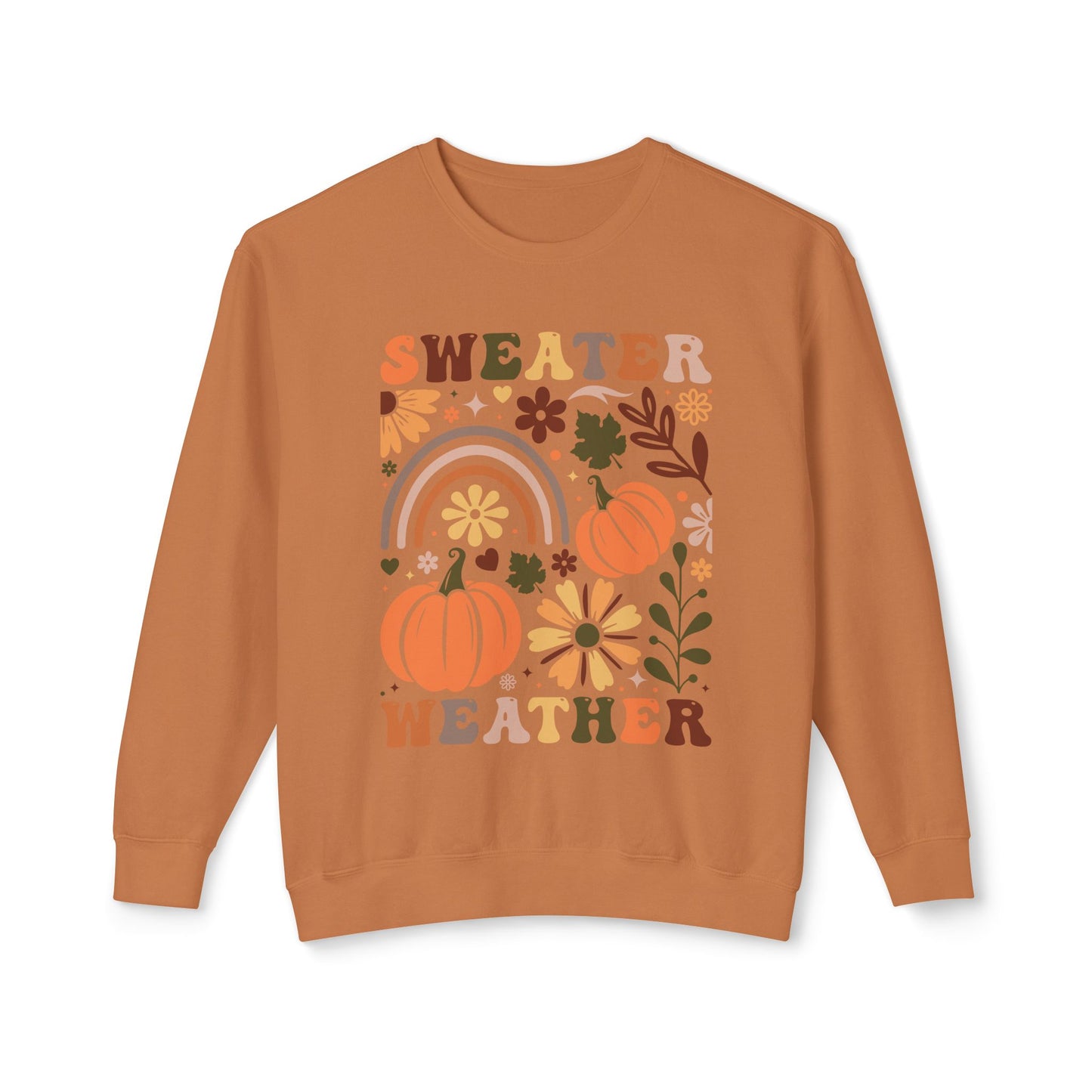 Women's Thanksgiving Unisex Lightweight Crewneck Sweatshirt Sweater Wheather