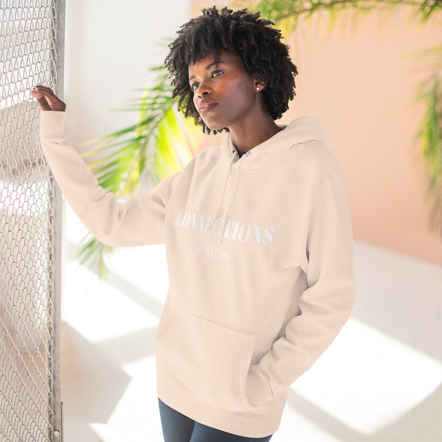 Konnections Boston Hoodie — Minimal Logo Fleece Pullover