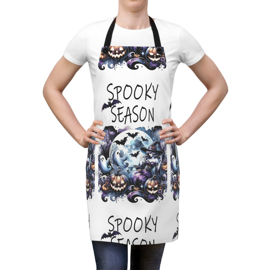 Halloween Themed Apron All Over Print Halloween Is The Spookiest Season