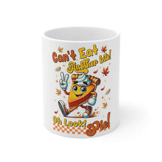 Festive Thanksgiving Ceramic Mug 11oz I Love Pumpkin Pie During The Holidays