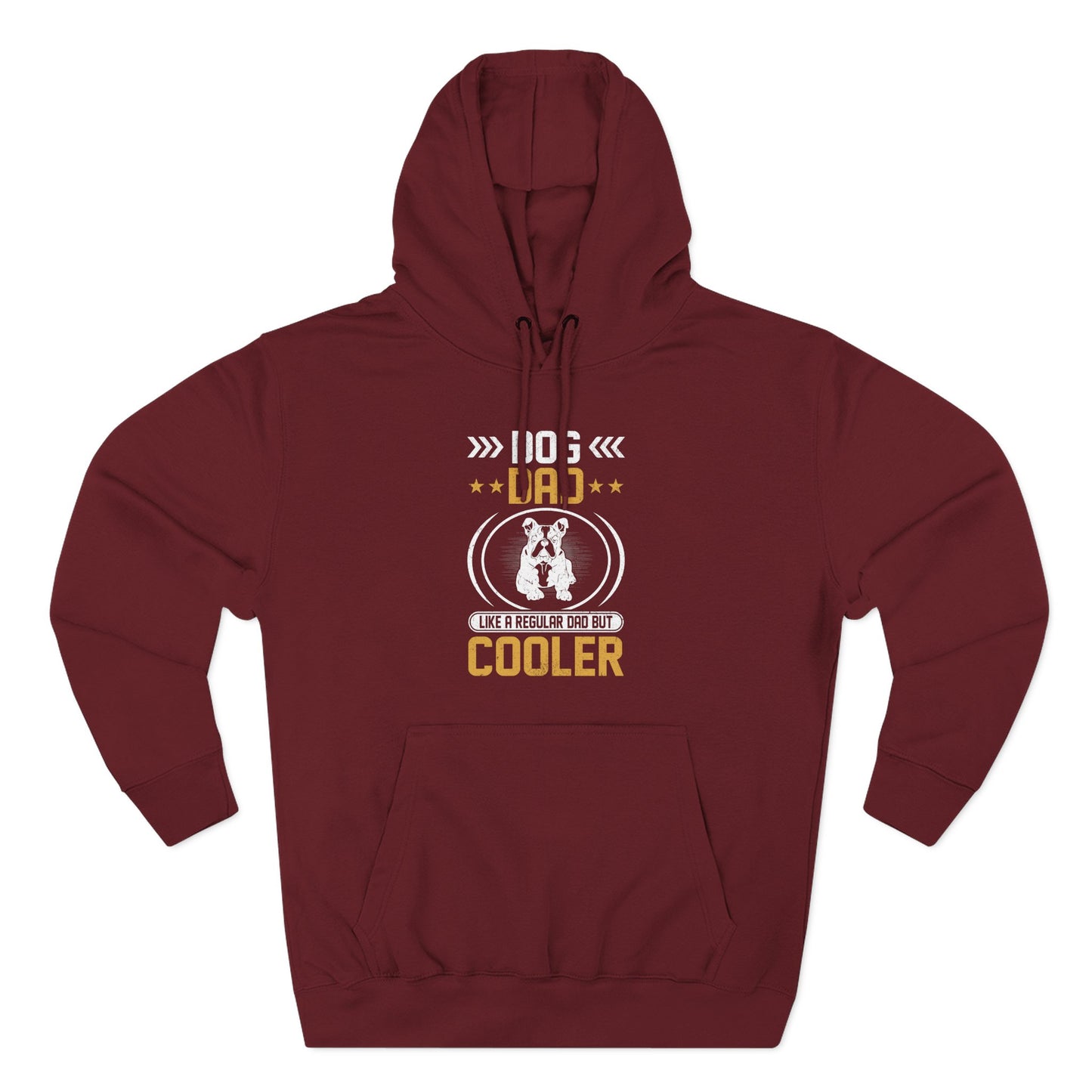 Dog Dad Hoodie — 'Top Dog Dad' Graphic Fleece Pullover
