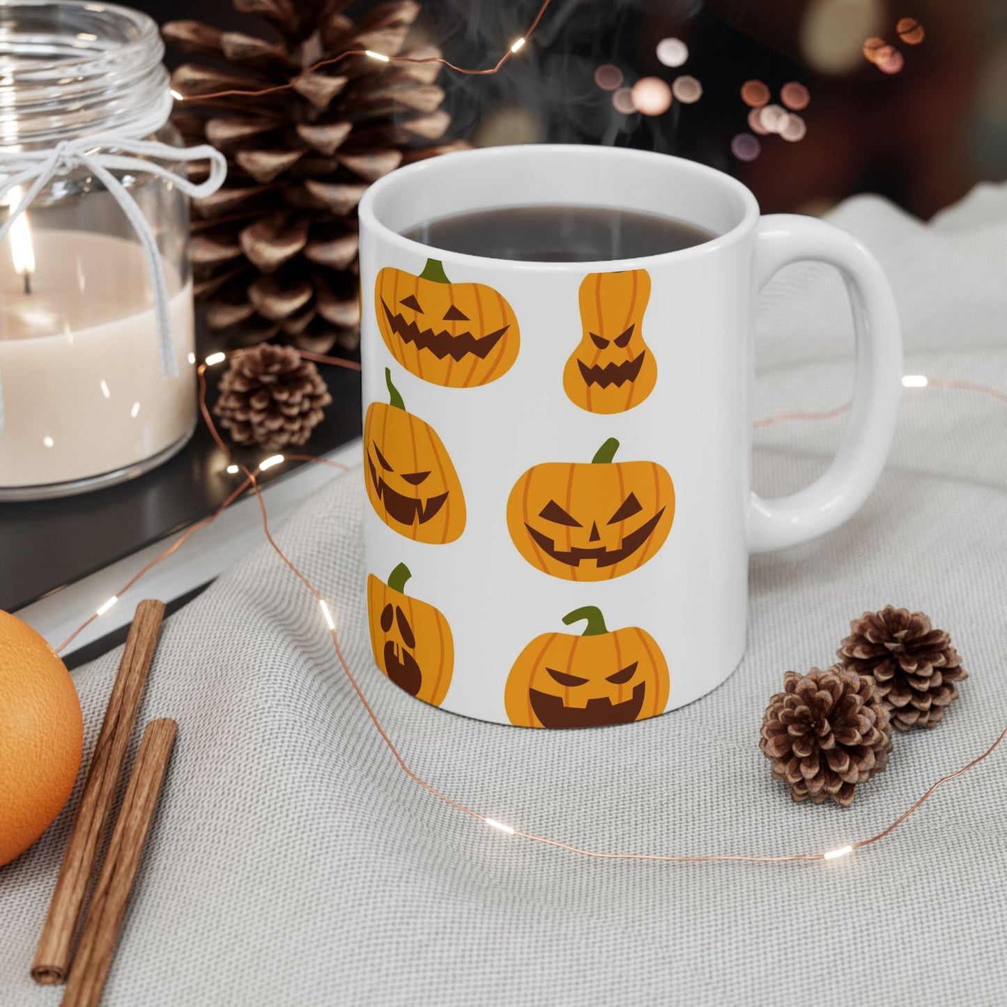 Halloween Pumpkins Ceramic Mug 11oz