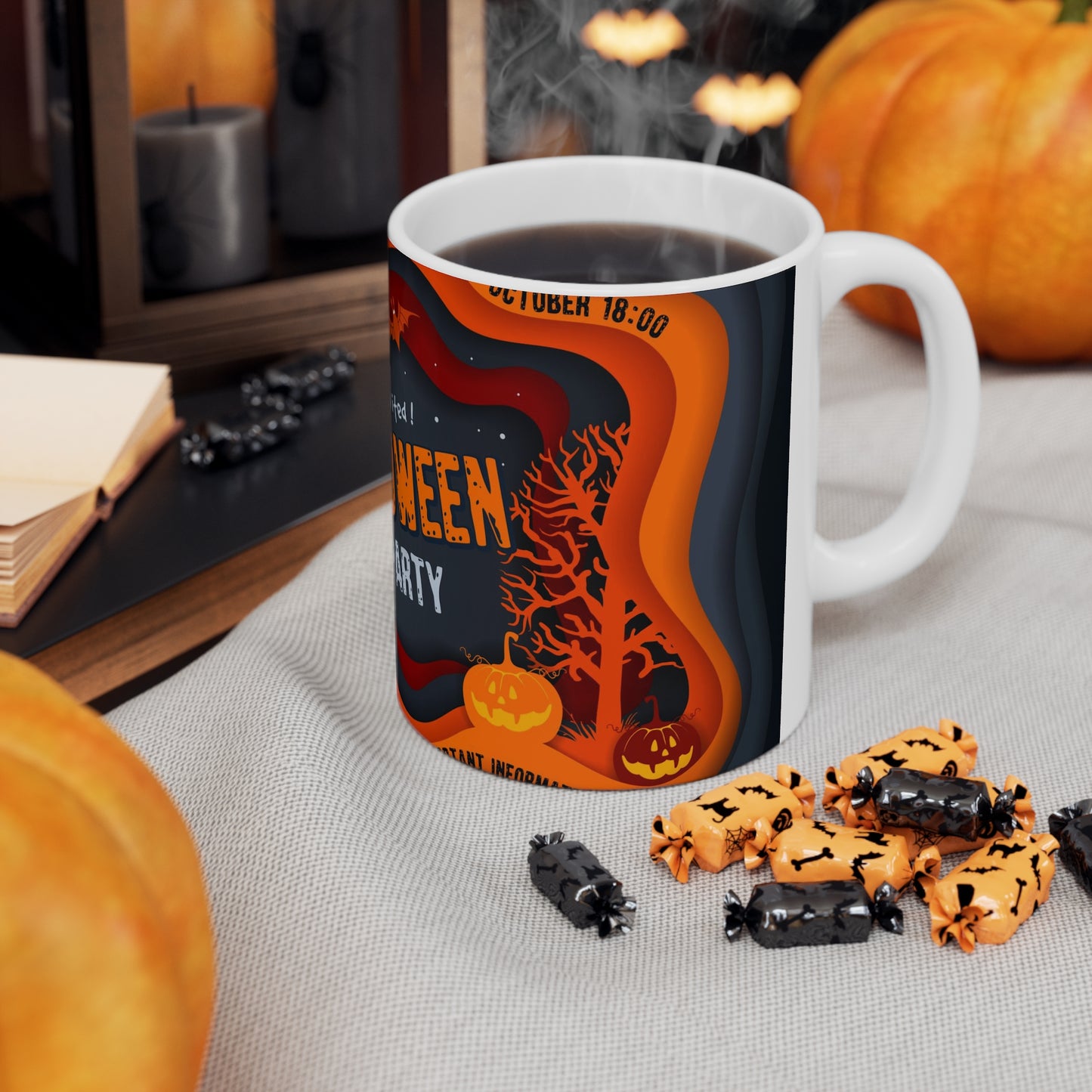 Halloween Party Ceramic Mug 11oz