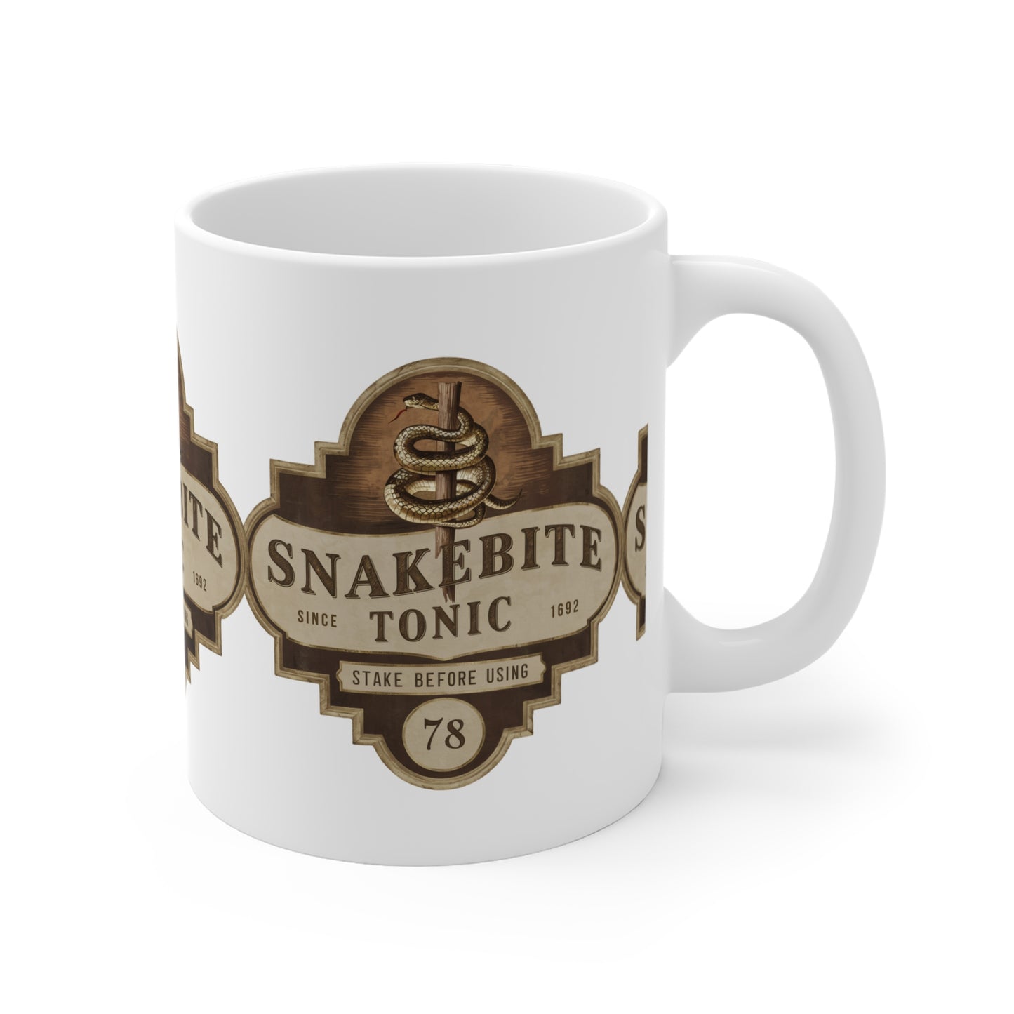 Festive Halloween Ceramic Mug 11oz Snakebite Tonic