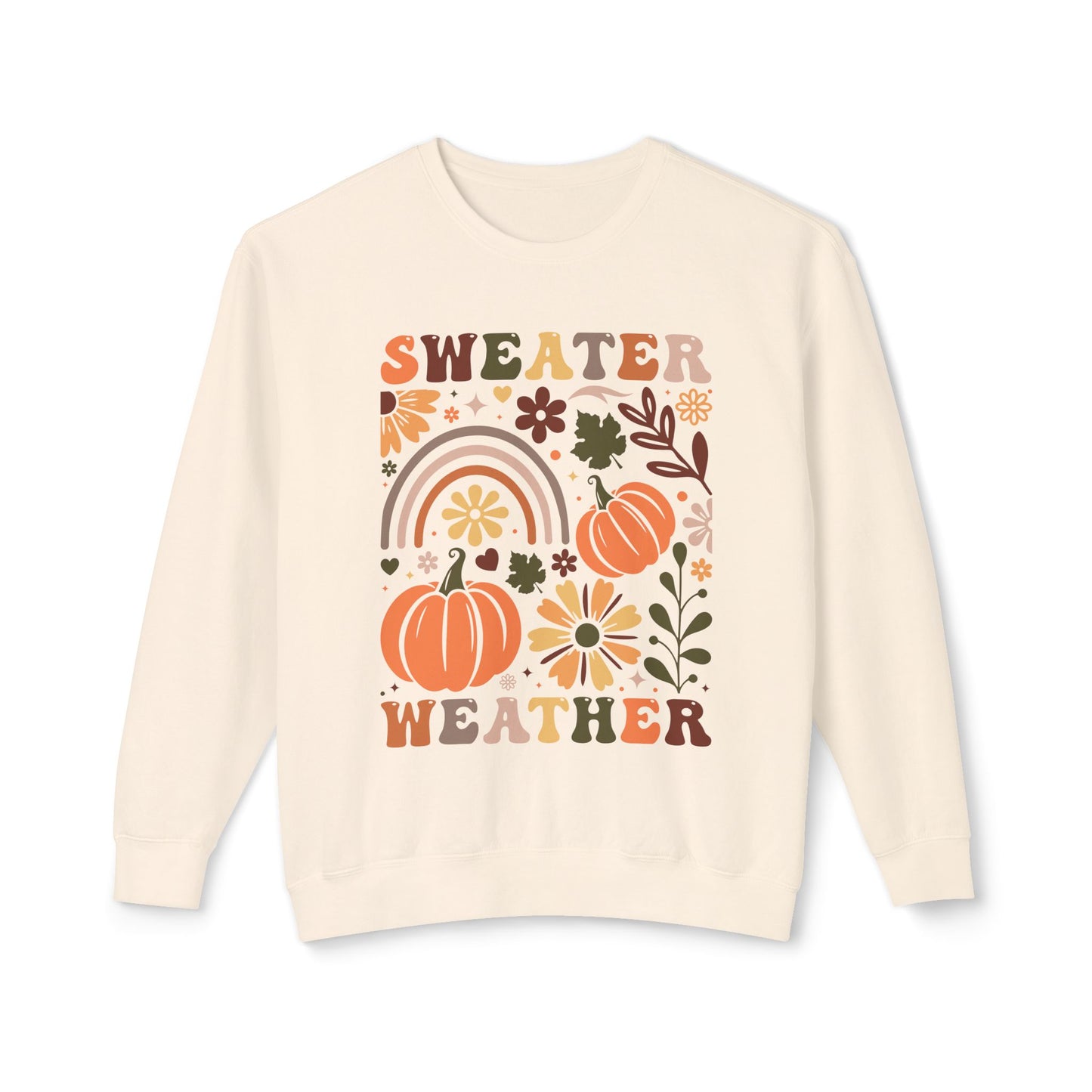 Women's Thanksgiving Unisex Lightweight Crewneck Sweatshirt Sweater Wheather