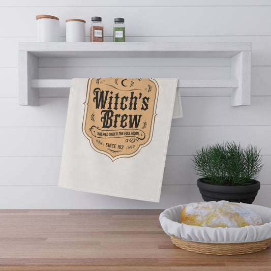 Festive Halloween Tea Towels (cotton, poly) Witches Brew