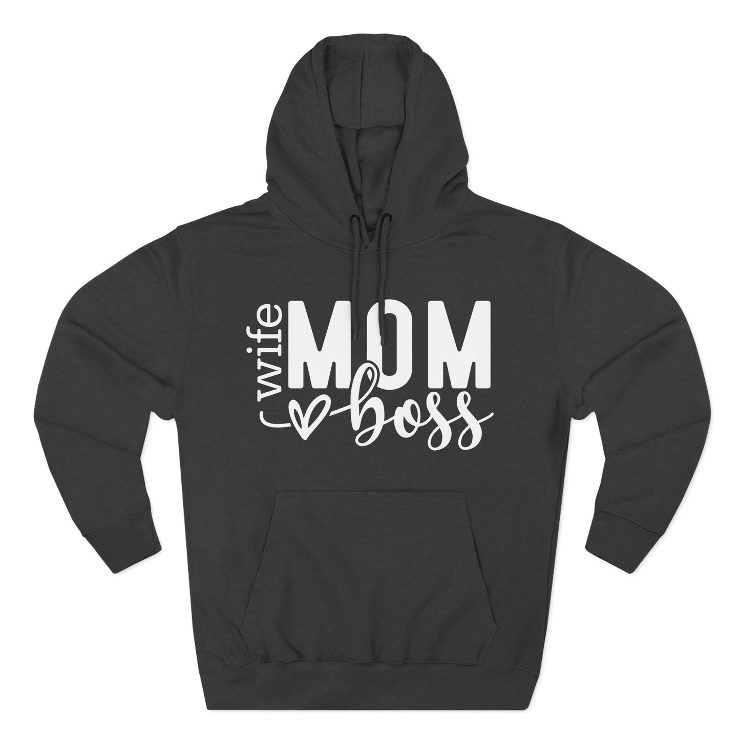 Mom Boss Hoodie — Wife Mom Boss Graphic Pullover