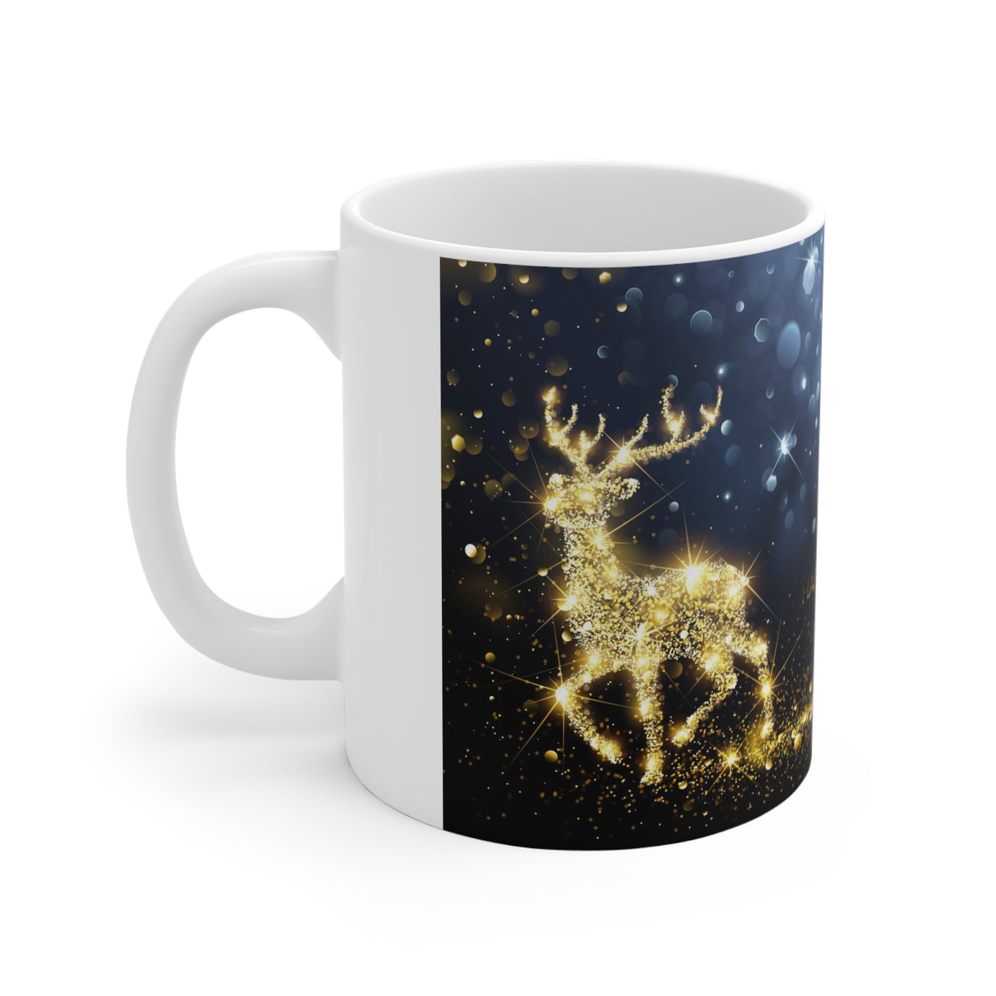 Starry Night Christmas Themed Mug 11oz