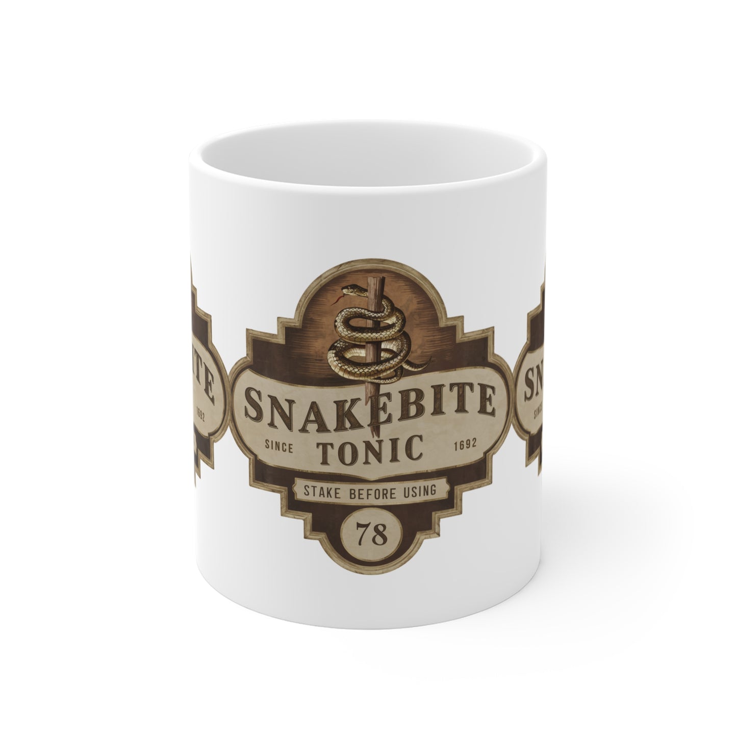 Festive Halloween Ceramic Mug 11oz Snakebite Tonic