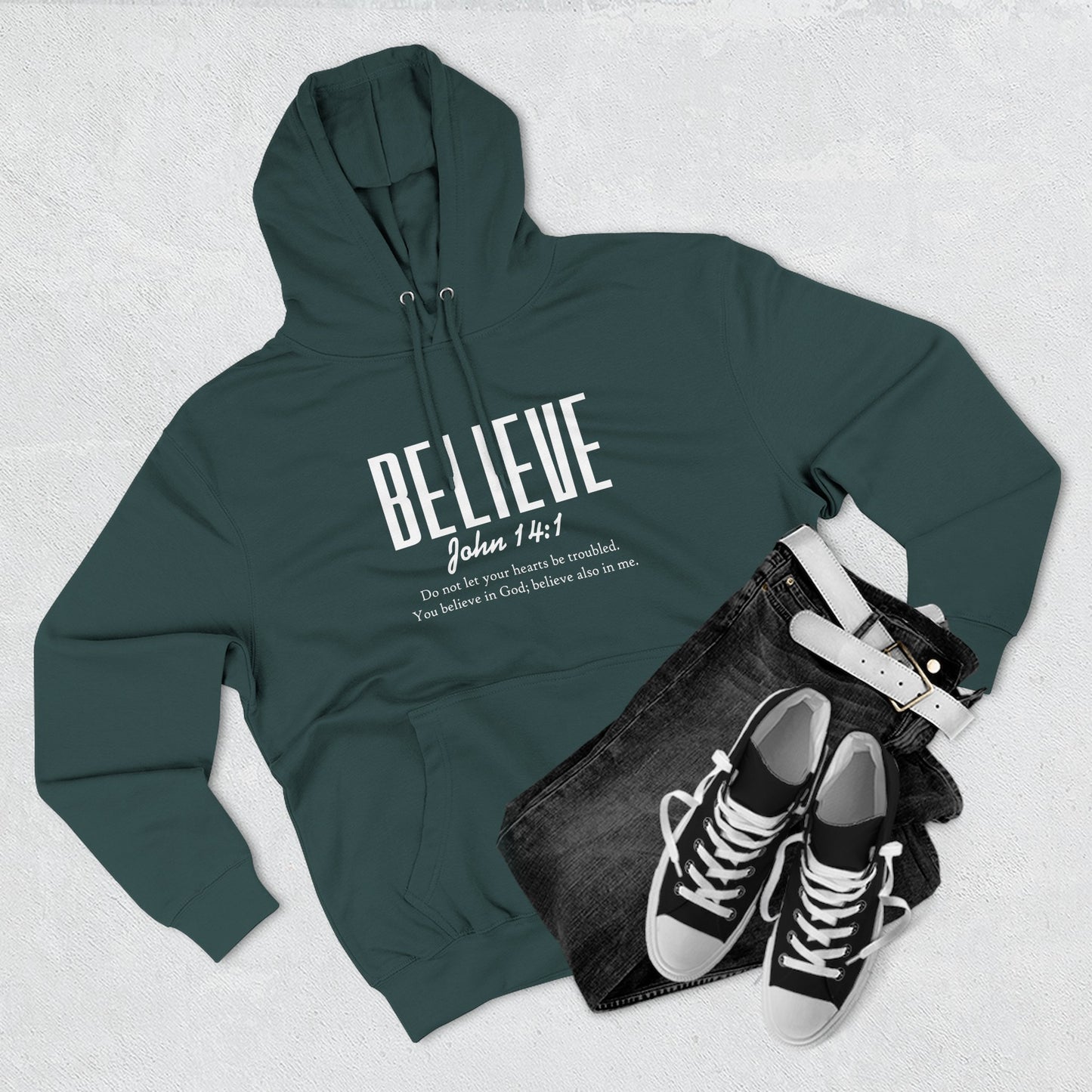 Believe John 3:16 Fleece Hoodie