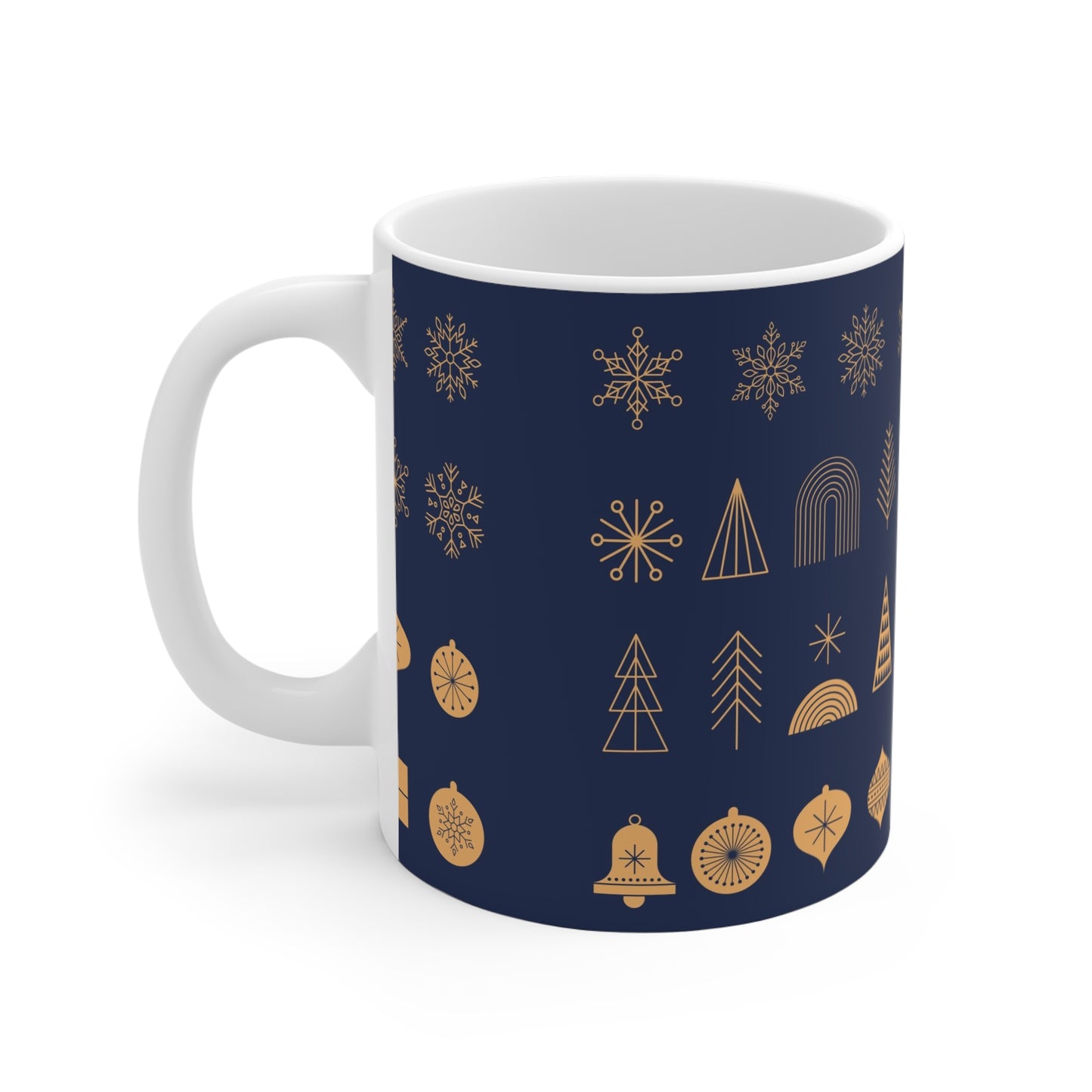 Christmas Themed Hot Beverage Mug 11oz