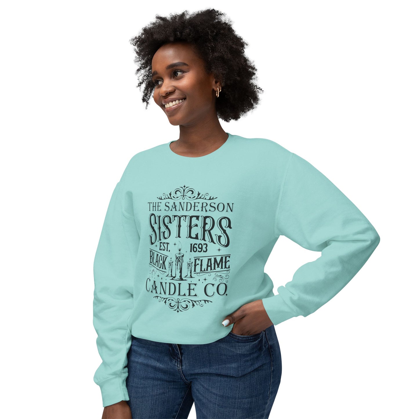 Festive Halloween Unisex Lightweight Crewneck Sweatshirt