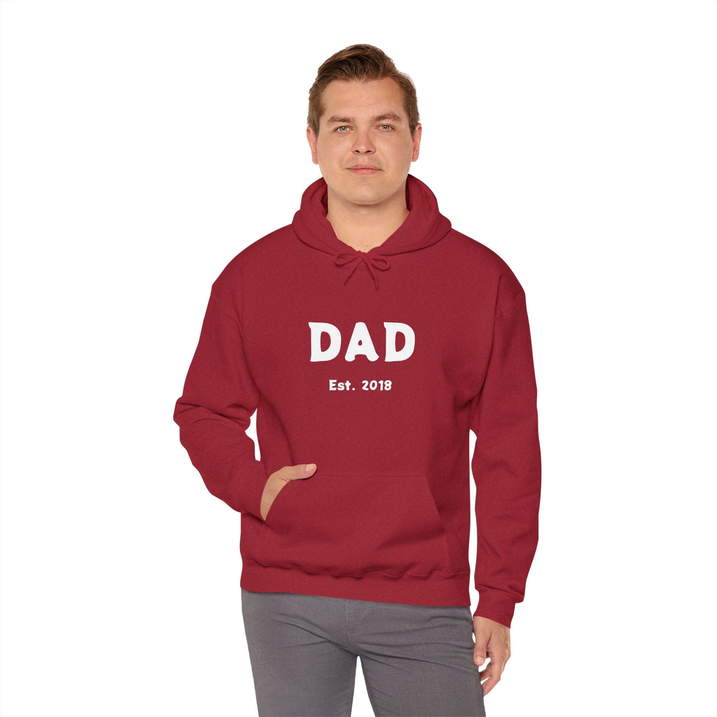 DAD Established 2018 Unisex Heavy Blend™ Hooded Sweatshirt Established 2018