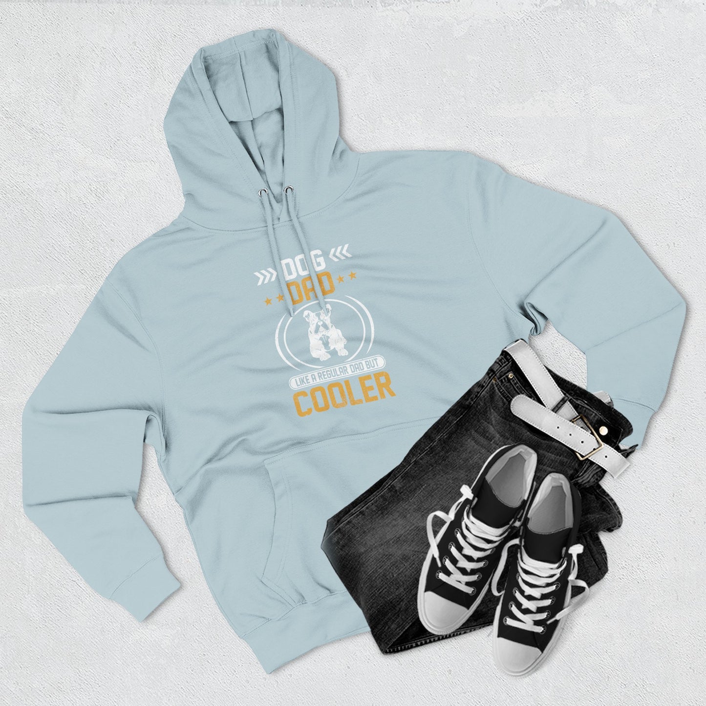 Dog Dad Hoodie — 'Top Dog Dad' Graphic Fleece Pullover