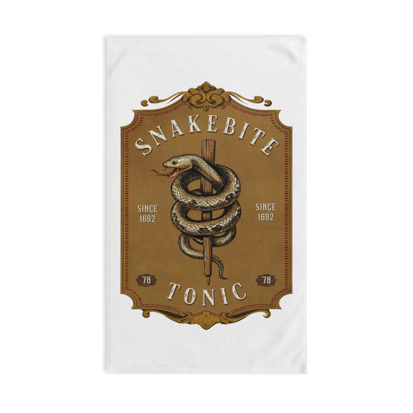 Halloween Themed Hand Towel Snakebite Tonic