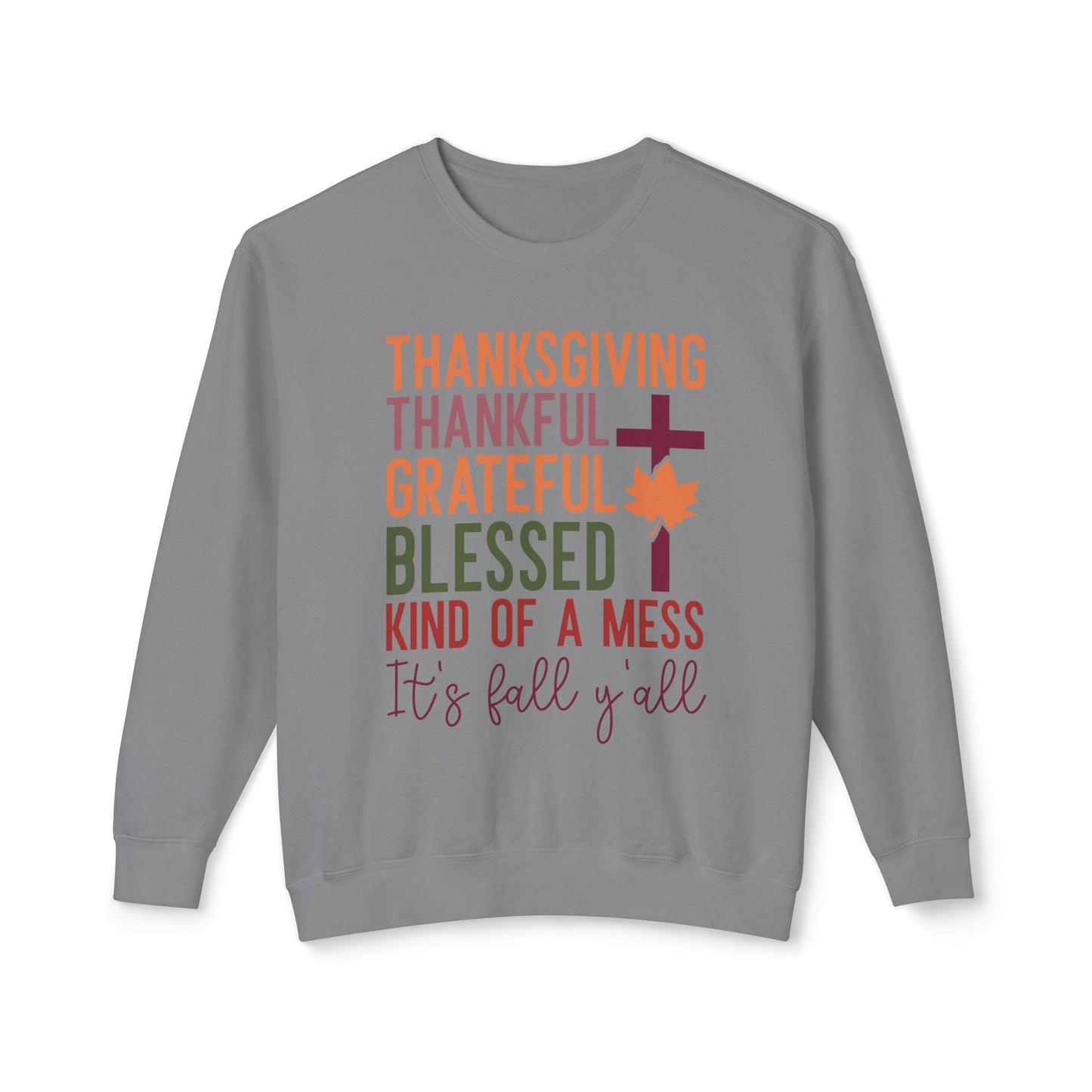 Thanksgiving Women's Unisex Lightweight Crewneck Sweatshirt