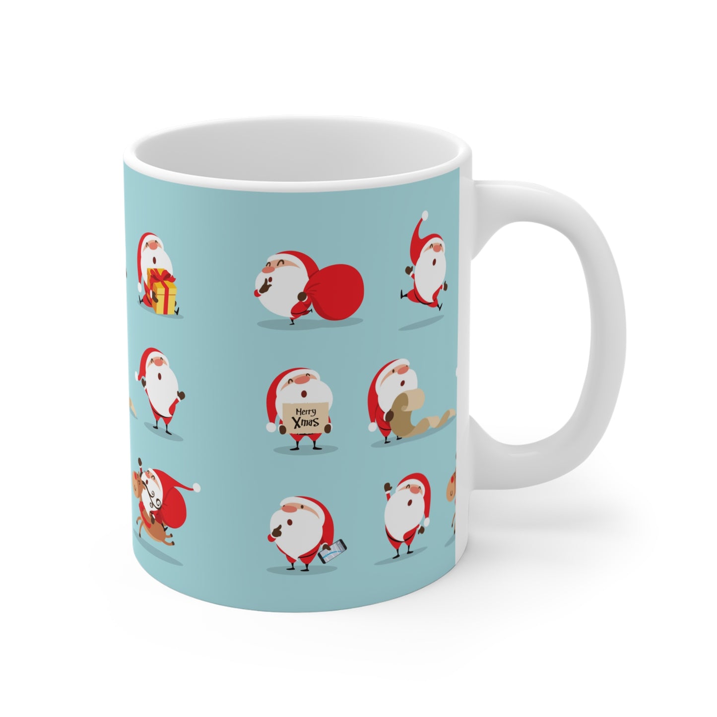 Holiday Themed Hot Beverage Mug 11oz