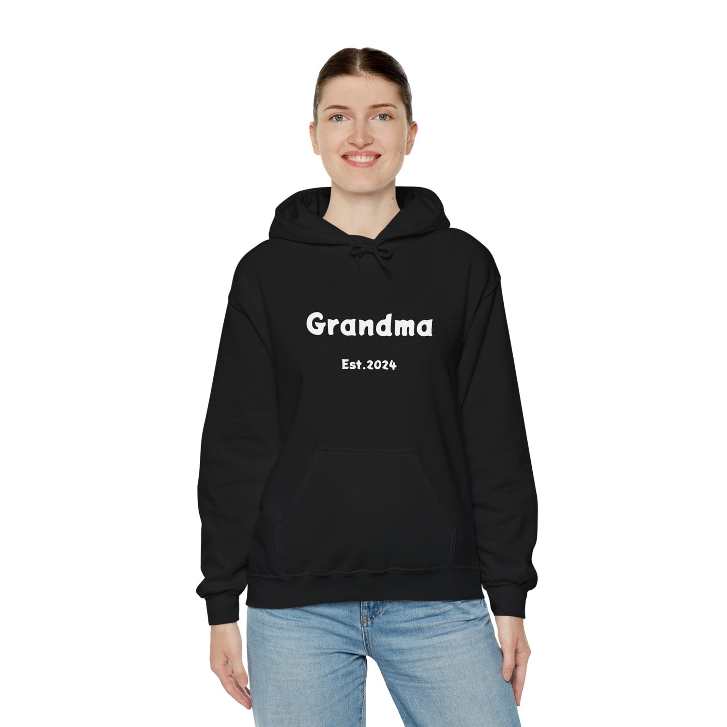 Grandma Est. 2024 Unisex Heavy Blend™ Hooded Sweatshirt Hoodies For New Grandmothers 2024