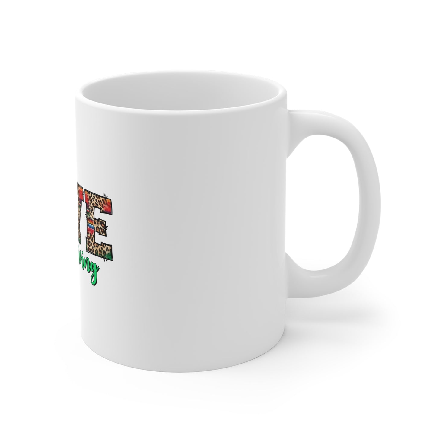 Festive Thanksgiving Ceramic Mug 11oz I Love Getting Together With Family During The Holidays