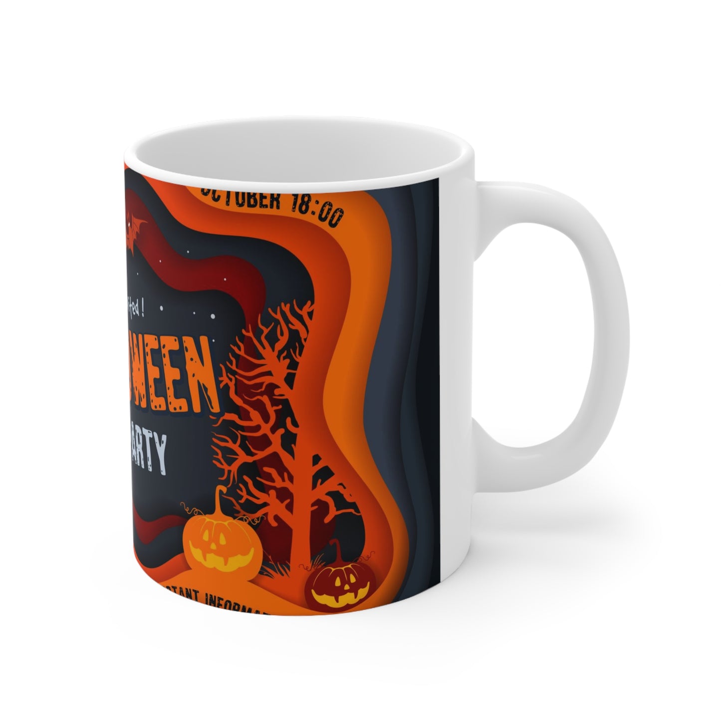 Halloween Party Ceramic Mug 11oz