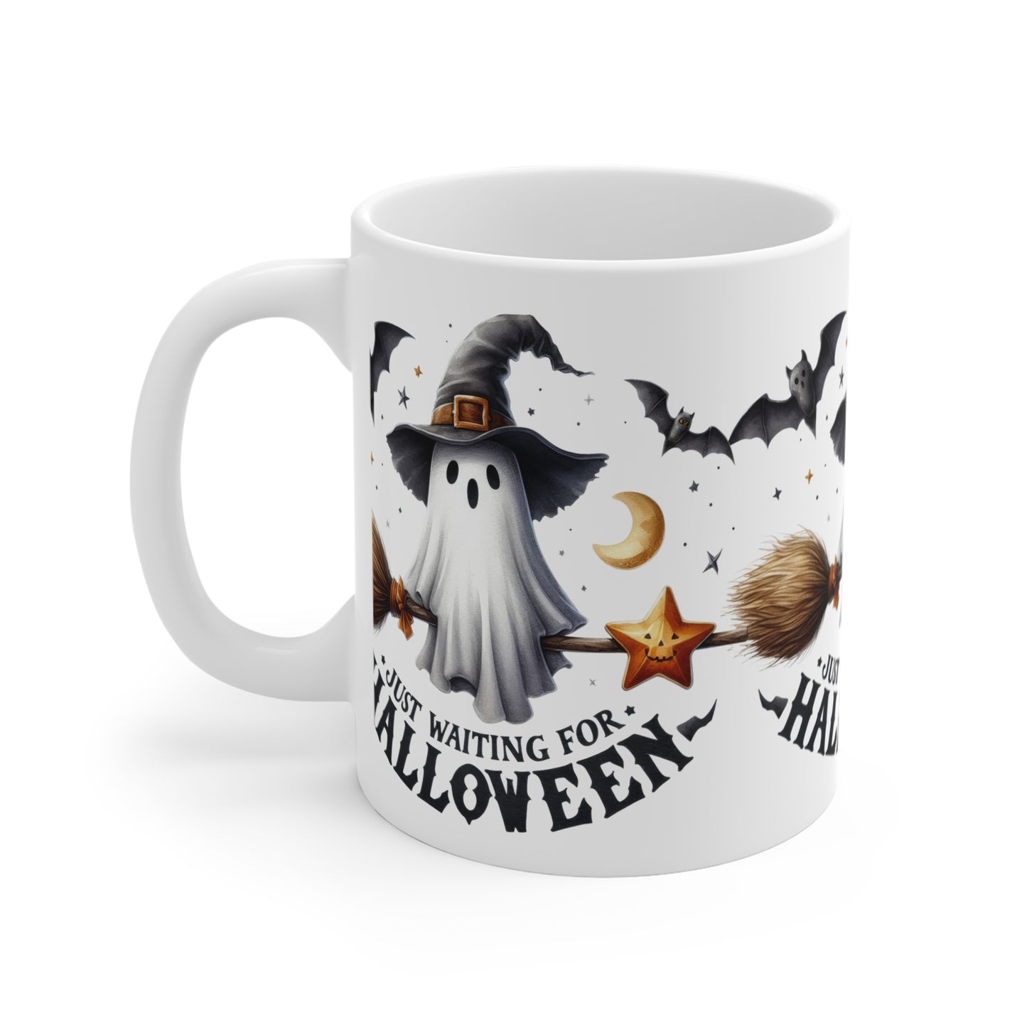 Festive Halloween Ceramic Mug 11oz Just Waiting For Halloween