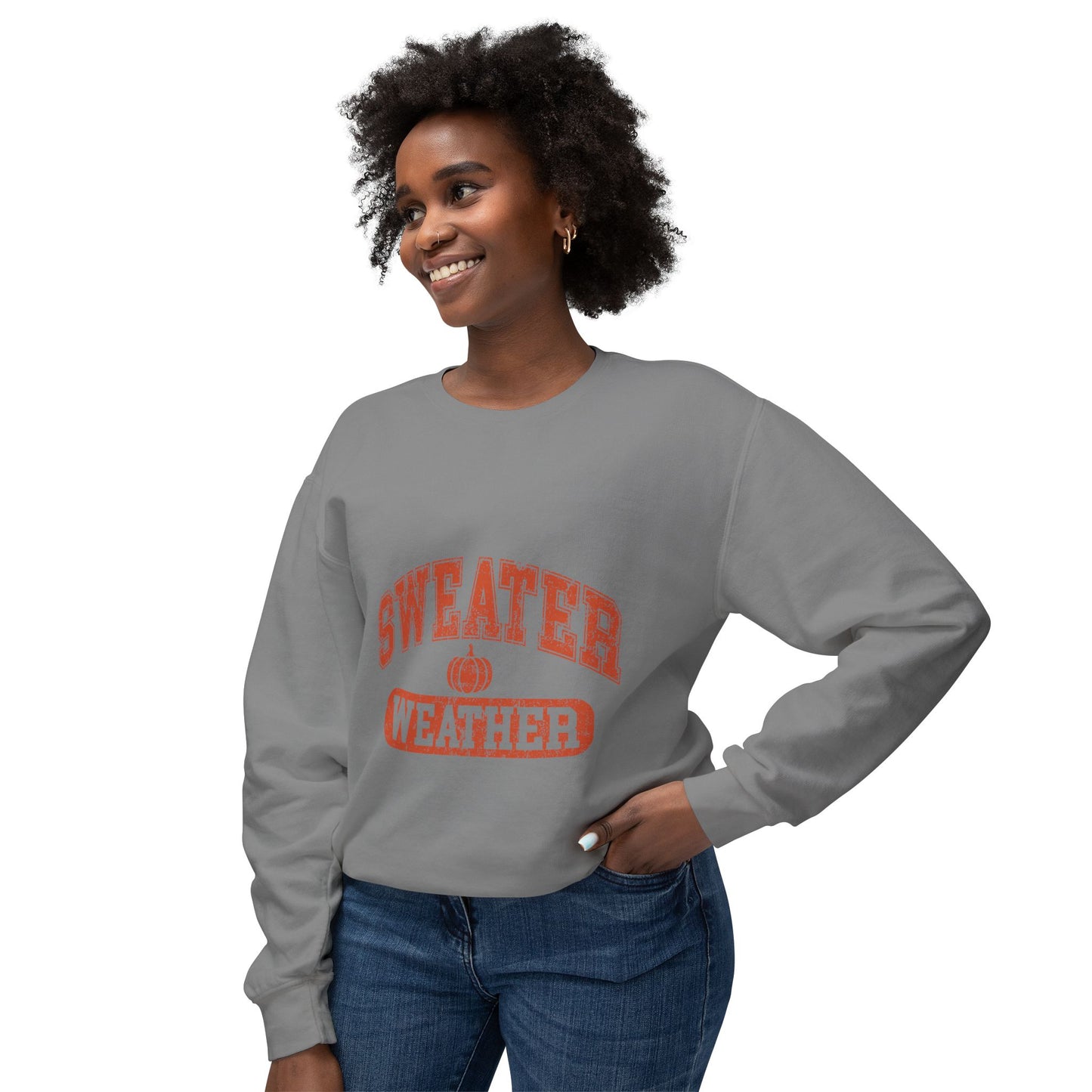 Thanksgiving Women's Unisex Lightweight Crewneck Sweatshirt Sweater Weather