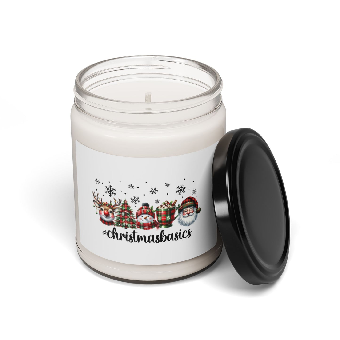 Christmas Themed Scented Soy Candle, 9oz Christmas Basics