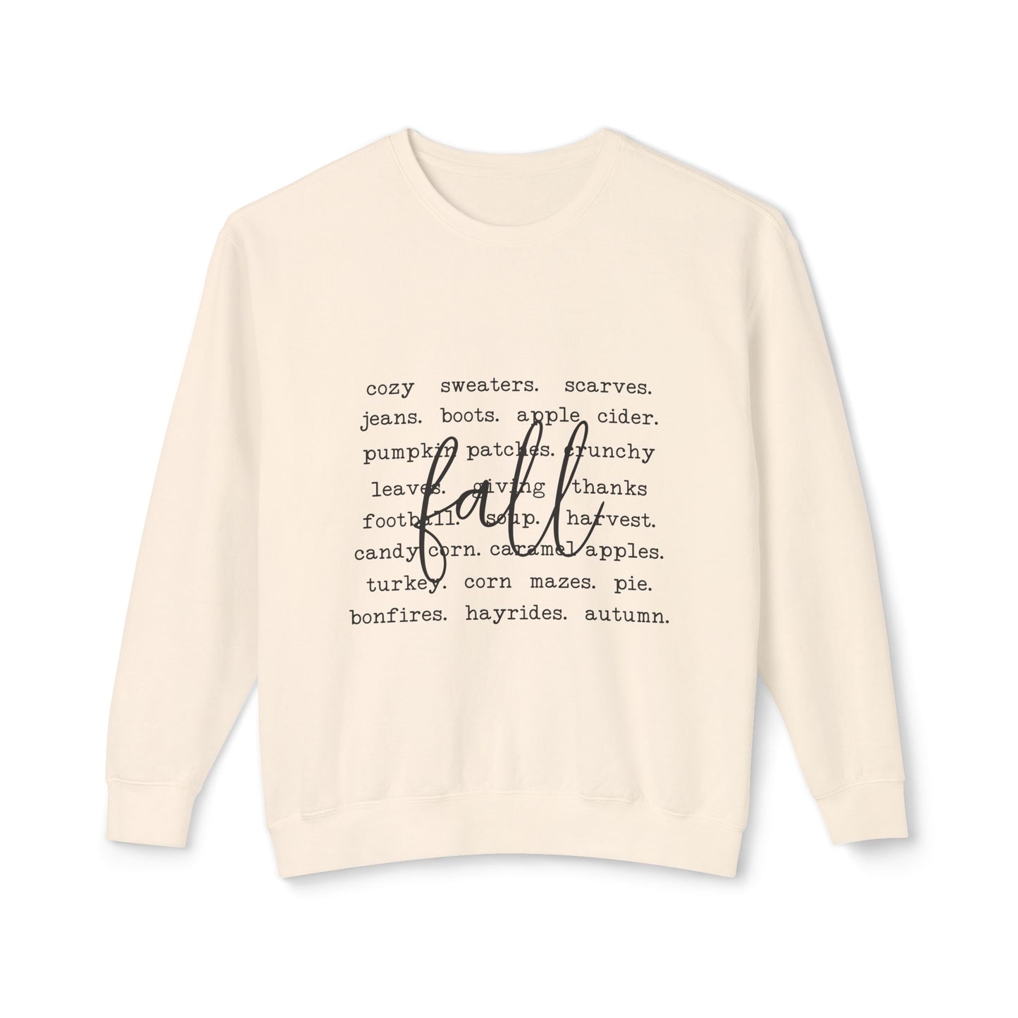 Thanksgiving Women's Unisex Lightweight Crewneck Sweatshirt