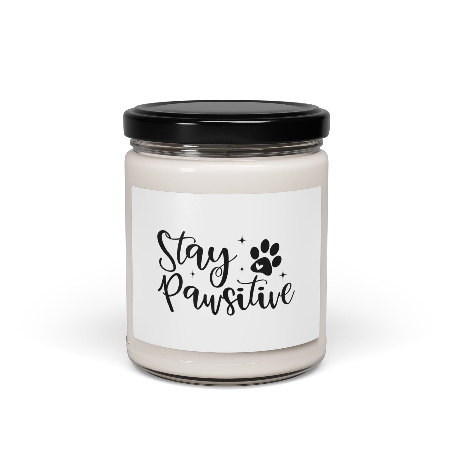 Dog Themed Scented Soy Candle, 9oz Stay Pawsitive