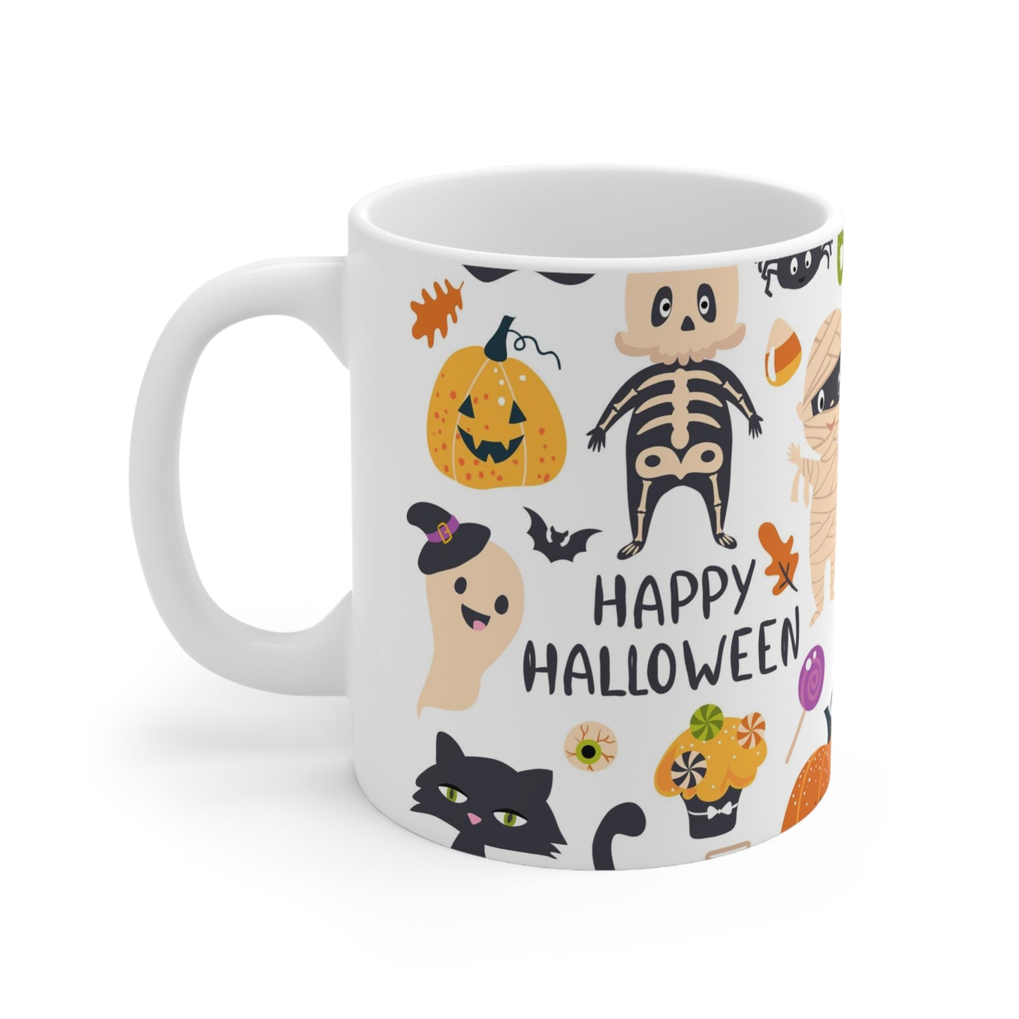 Spooky Halloween Mummy Ceramic Mug 11oz