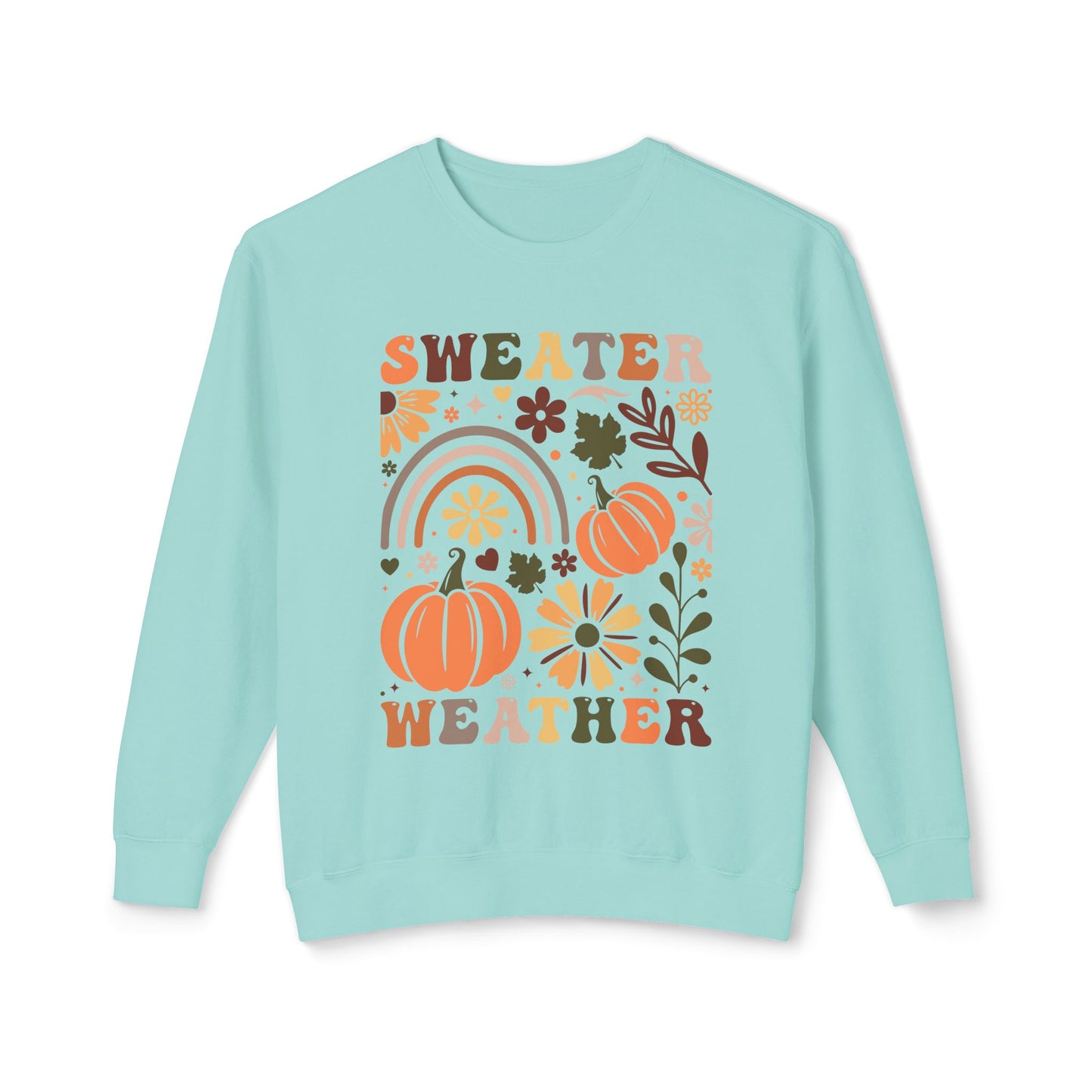 Women's Thanksgiving Unisex Lightweight Crewneck Sweatshirt Sweater Wheather