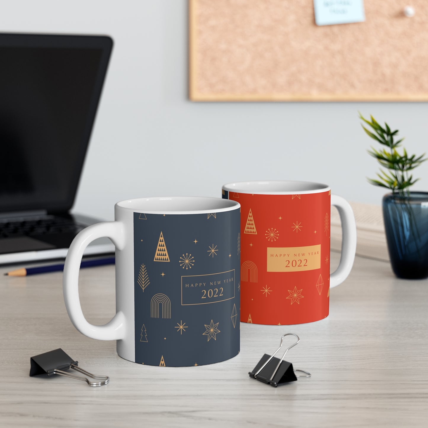 Holiday Themed Hot Beverage Mug 11oz