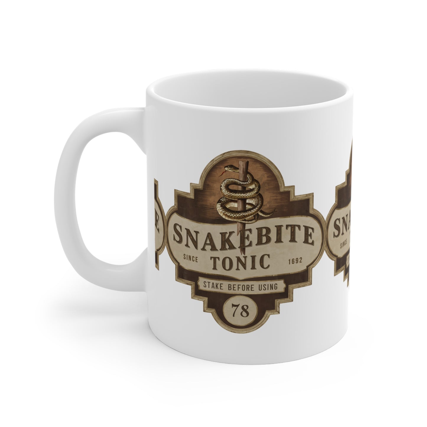 Festive Halloween Ceramic Mug 11oz Snakebite Tonic