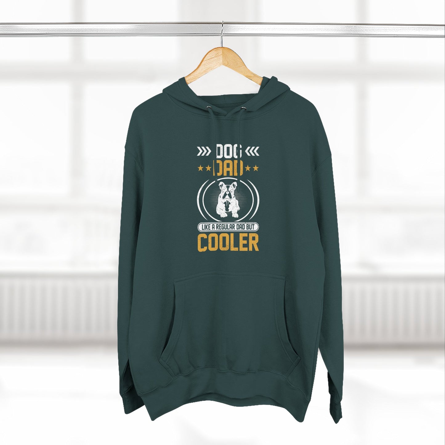 Dog Dad Hoodie — 'Top Dog Dad' Graphic Fleece Pullover
