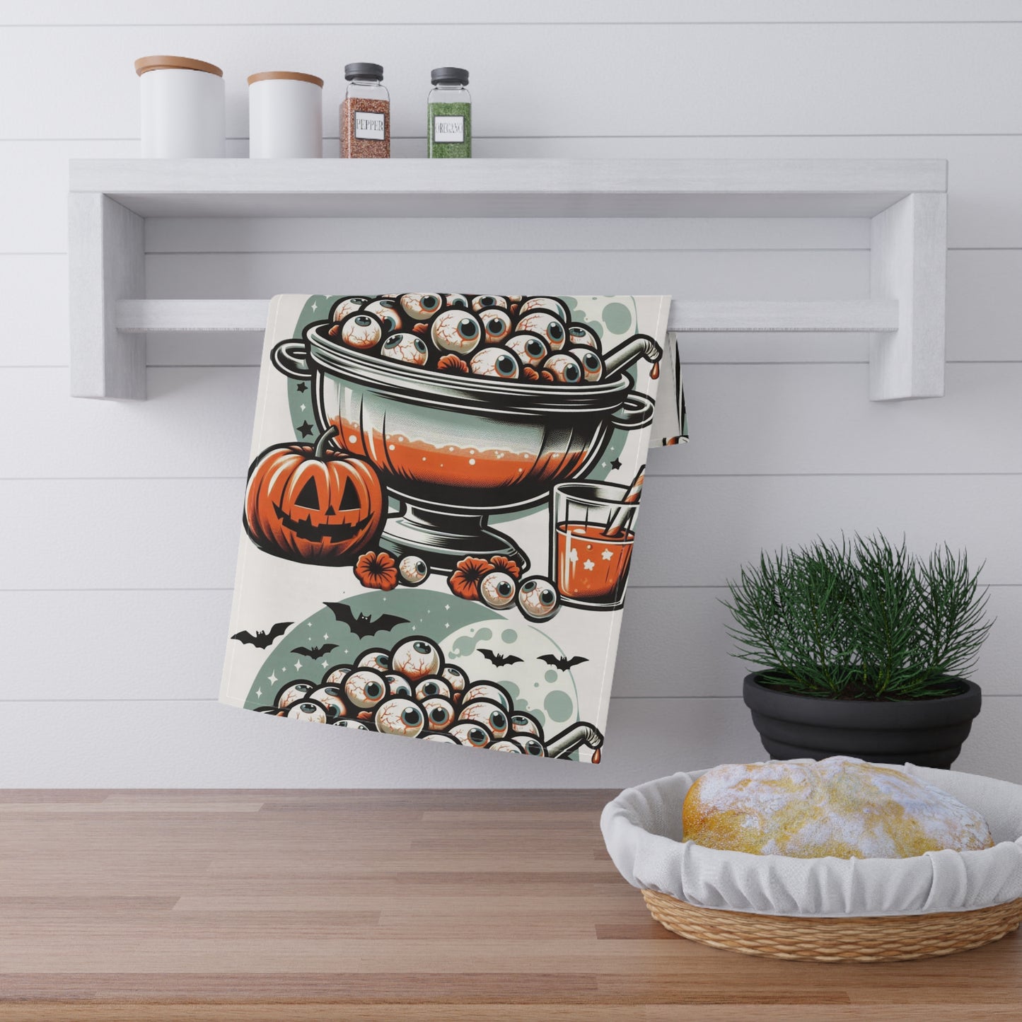 Festive Halloween Tea Towels