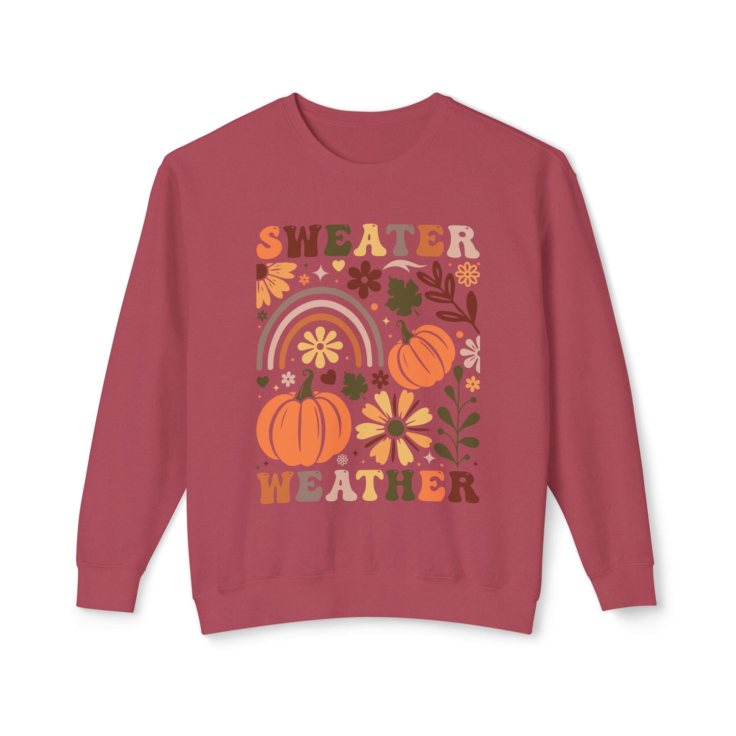 Women's Thanksgiving Unisex Lightweight Crewneck Sweatshirt Sweater Wheather