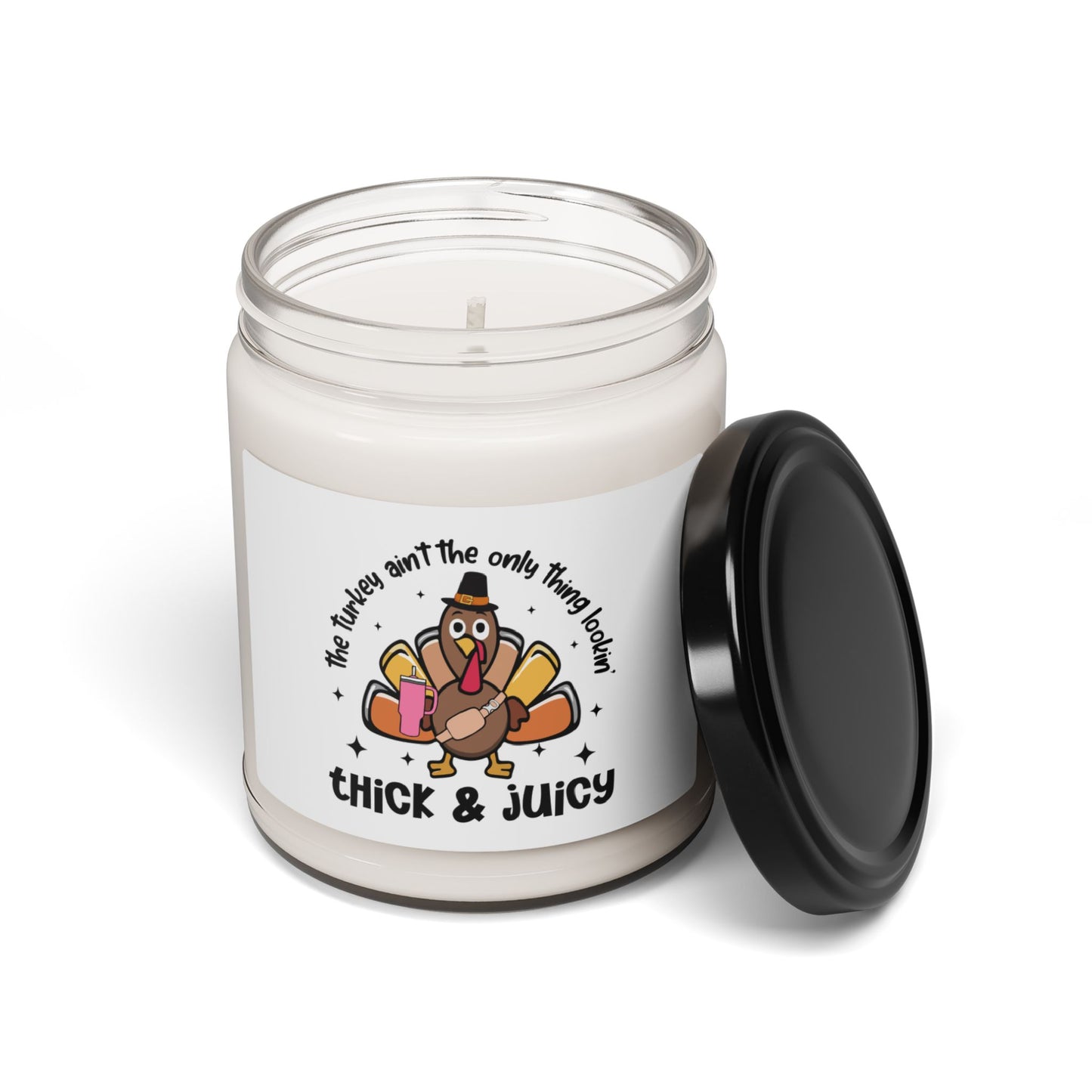 Thanksgiving Themed Scented Soy Candle, 9oz Thick and juicy Turkey