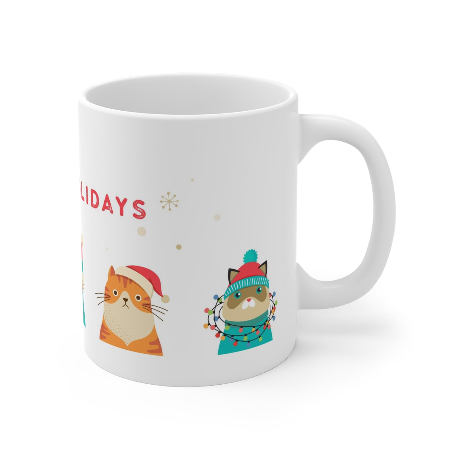 Happy Holidays Hot Beverage Mug 11oz