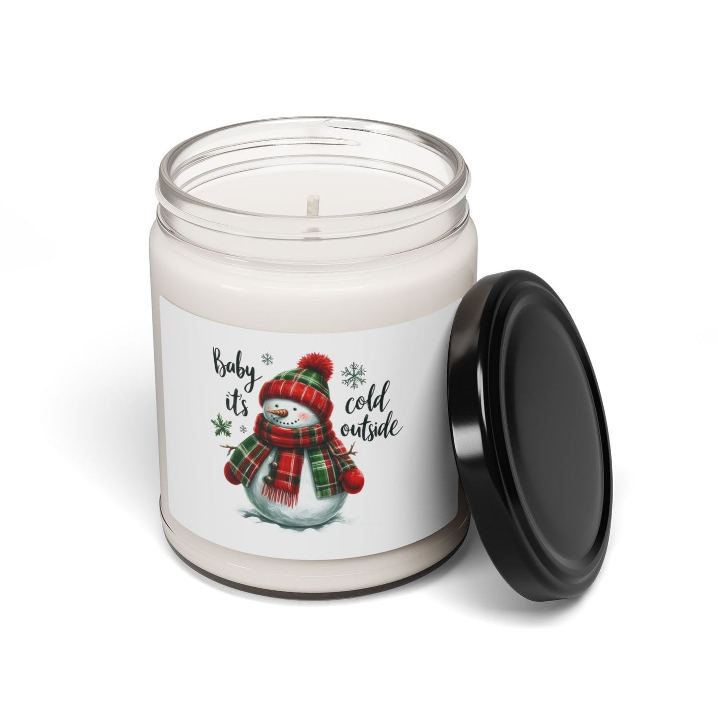 Christmas Themed Scented Soy Candle, 9oz Baby It's Cold Outside