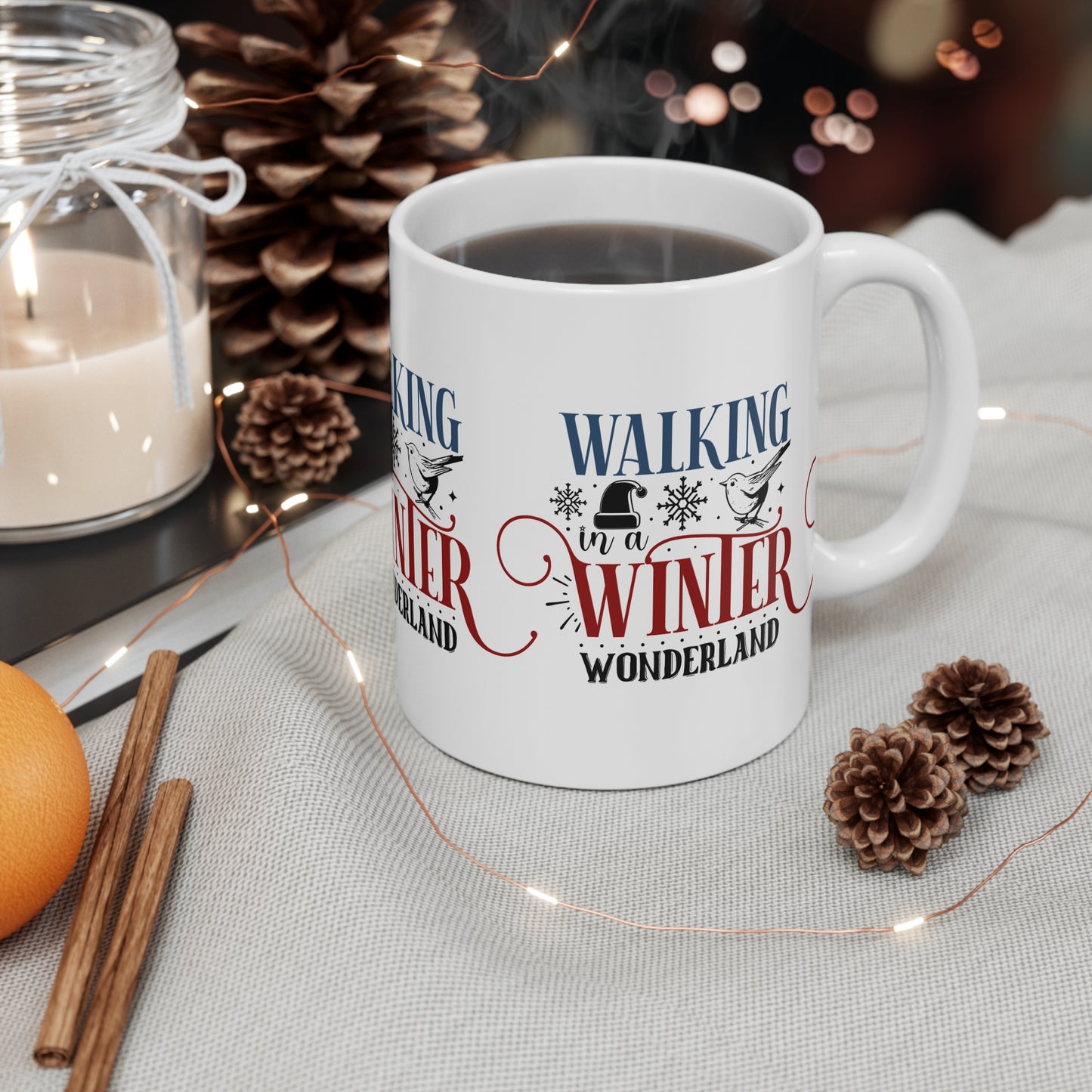 Festive Christmas Ceramic Coffee and Tea Mug 11oz