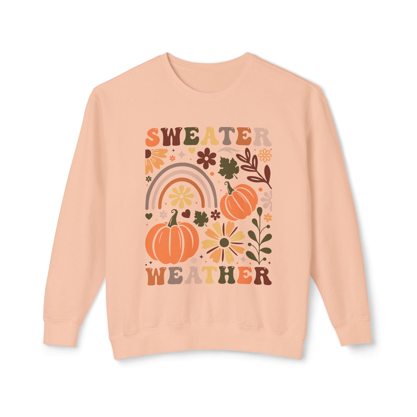 Women's Thanksgiving Unisex Lightweight Crewneck Sweatshirt Sweater Wheather