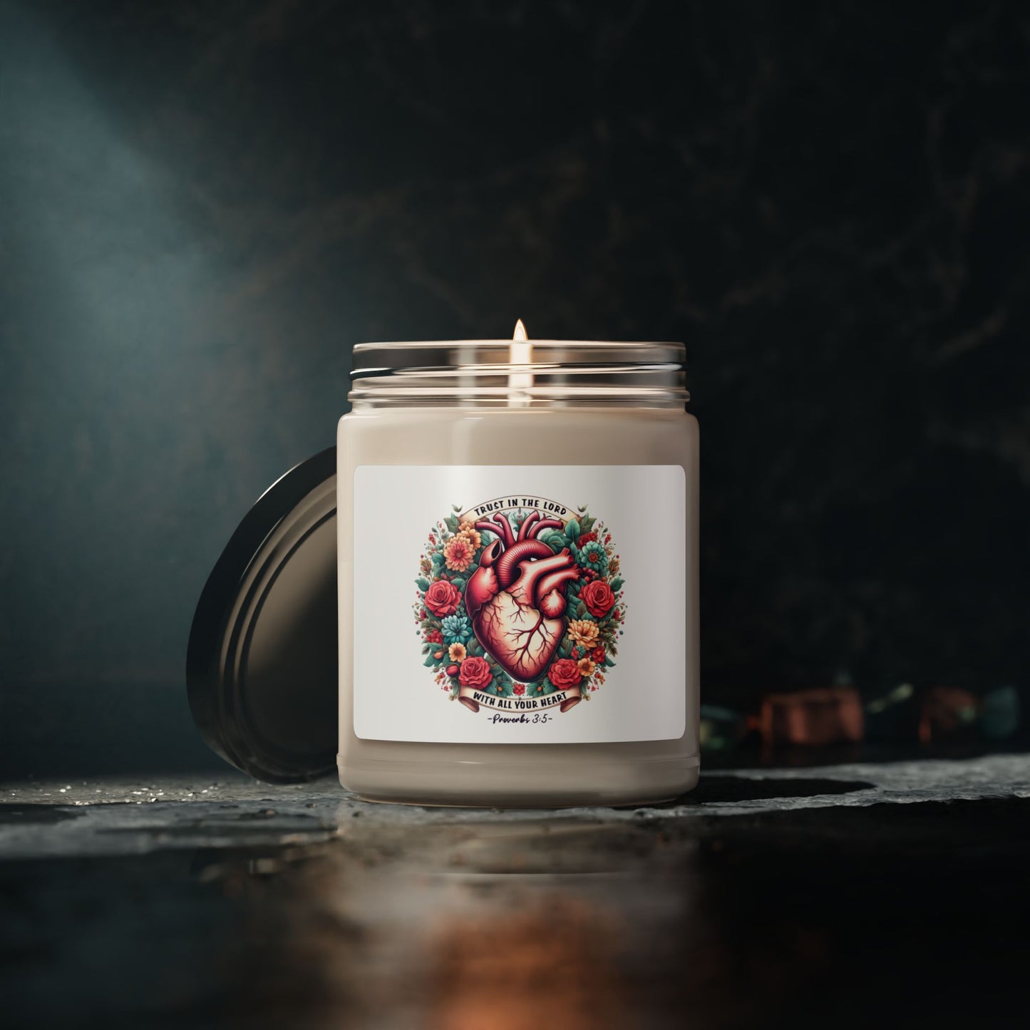 Christian Themed Scented Soy Candle, 9oz