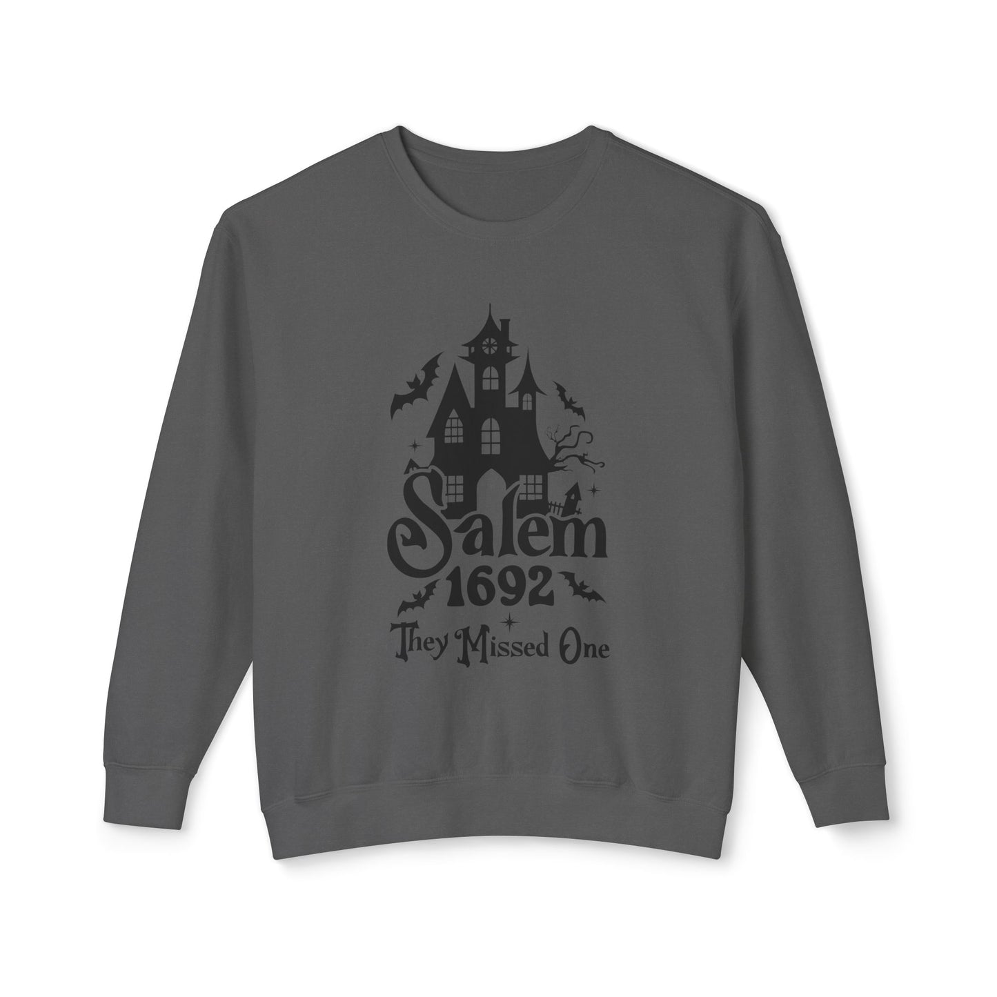 Festive Halloween Unisex Lightweight Crewneck Sweatshirt Salem They Missed One