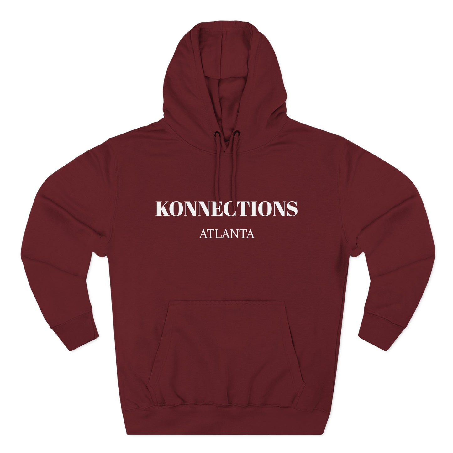 Konnections Atlanta Hoodie — Minimal Logo Fleece Pullover