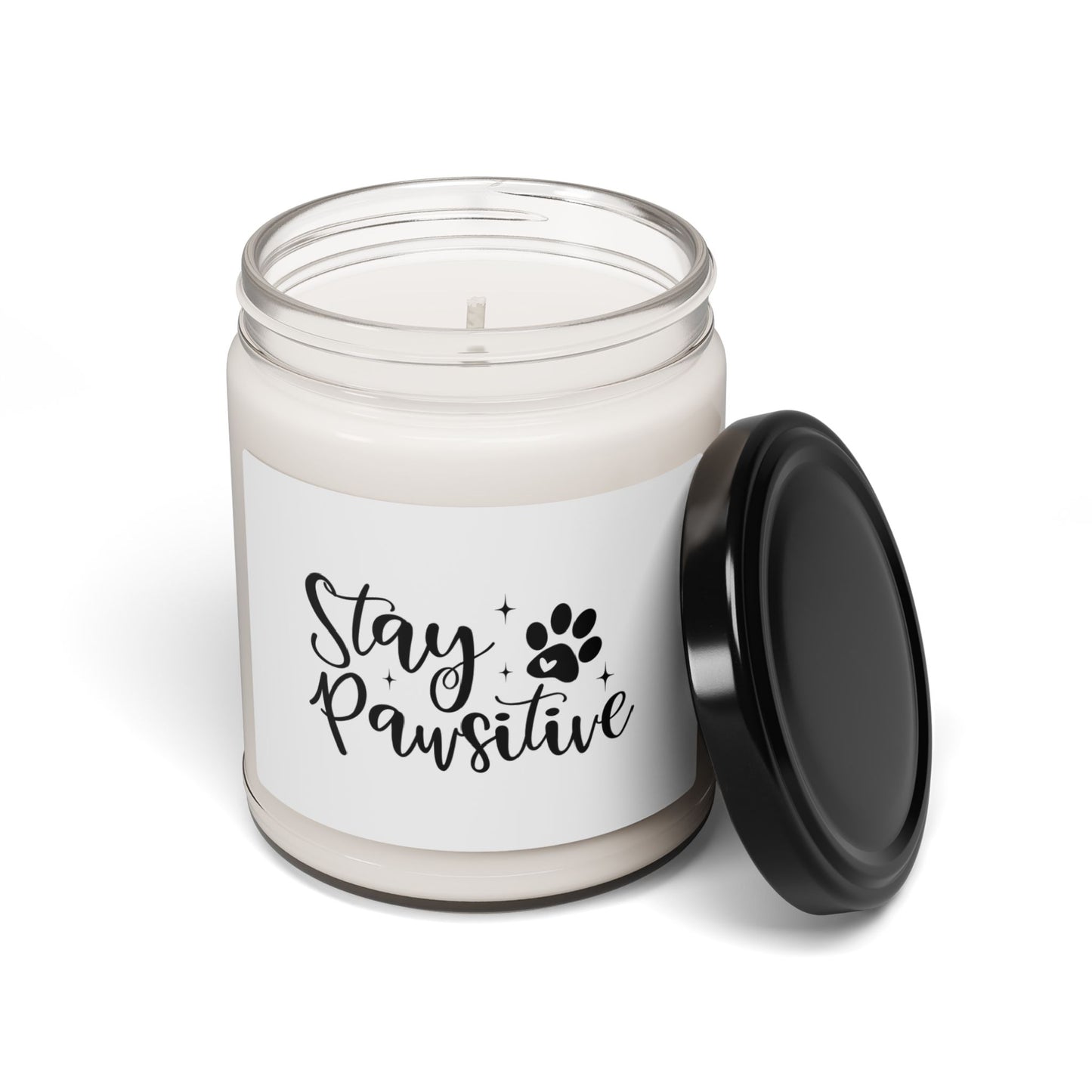 Dog Themed Scented Soy Candle, 9oz Stay Pawsitive