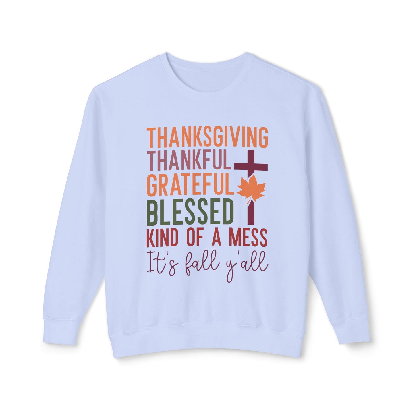 Thanksgiving Women's Unisex Lightweight Crewneck Sweatshirt