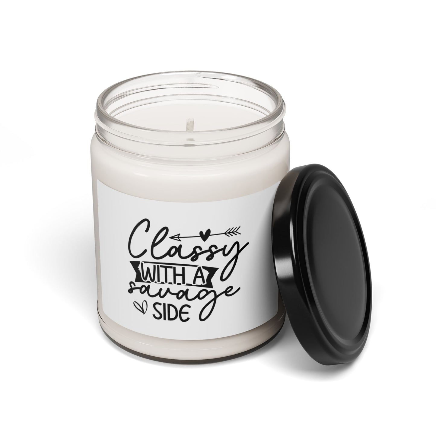 Funny Sayings Scented Soy Candle, 9oz I'm Classy But I Have a Savage Side