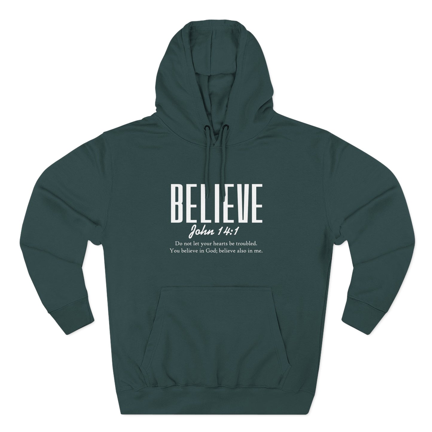 Believe John 3:16 Fleece Hoodie